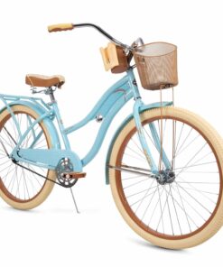 Huffy, Nel Lusso Classic Cruiser Bike with Perfect Fit Frame, Women's, Blue, 26_