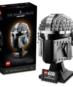 LEGO Star Wars The Mandalorian Helmet 75328 Buildable Model Kit, Display Collectible Decoration Set for Adults, Men, Women, Mom, Dad, Collectible Gift Idea