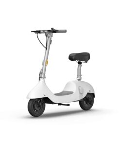 OKAI Ceetle Pro Electric Scooter with Foldable Seat w_35 Miles Operating Range & 15.5mph Max Speed - White