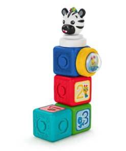Baby Einstein Connectables 6-Piece Magnetic Activity Building Baby Blocks Toys, 6 months