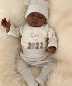 Bi-Racial Closed Eyes Louis Reborn Doll
