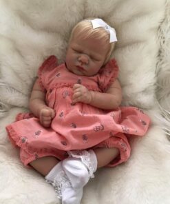 Lavender Closed Eyes Reborn Doll
