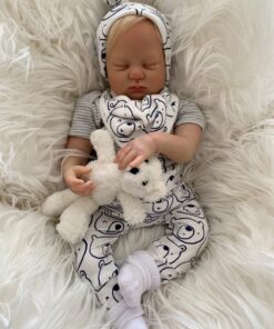 George Closed Eyes Reborn Doll