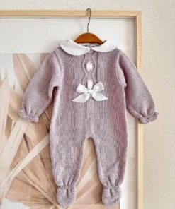Fine knit jumpsuit with w